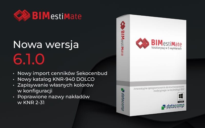 BIMestiMate 6.1.0 – sierpień 2026